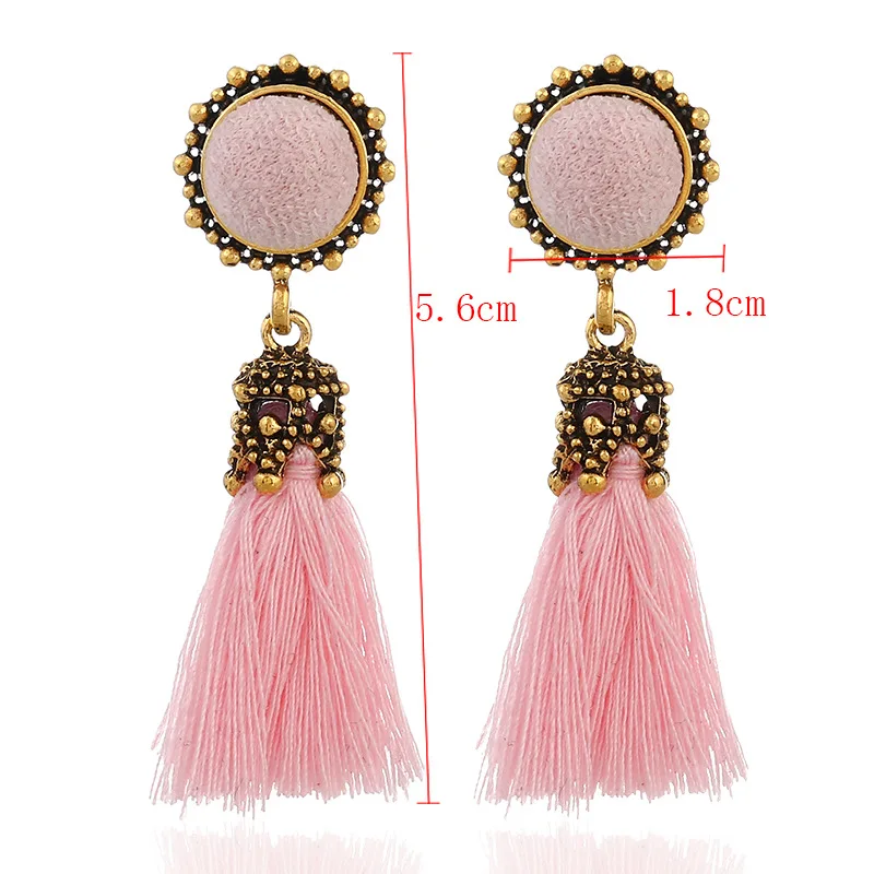 Женские маленькие серьги с кисточками ZOEBER модные ювелирные украшения в богемном