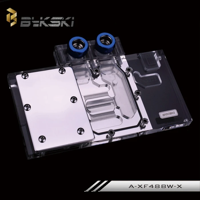 Bykski A XF48BW X GPU Блок водяного охлаждения для XFX GTS RX 480 580|Жидкостные системы