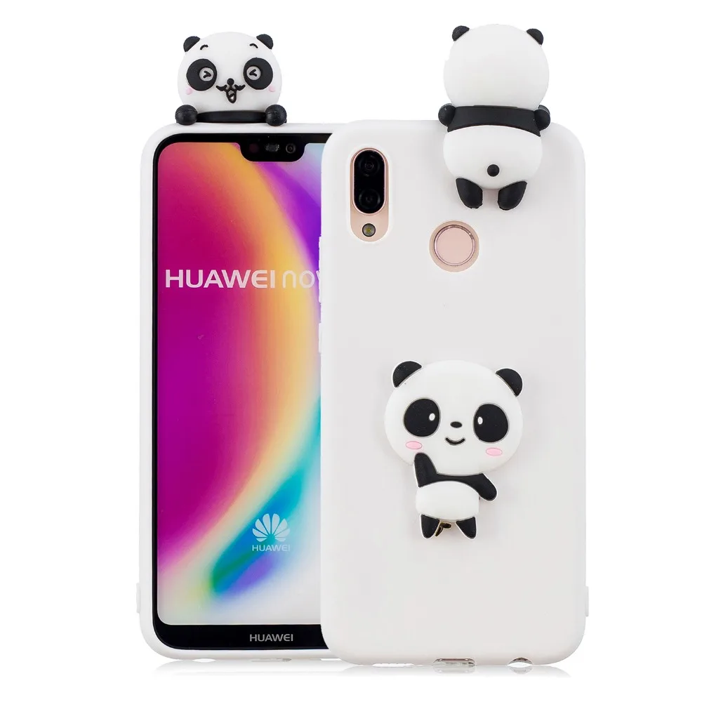 Чехол с единорогом пандой для Huawei P20 Lite/Nova 3e чехол Pro Y5 Y9 2018 Mate 10 20 Lite Etui