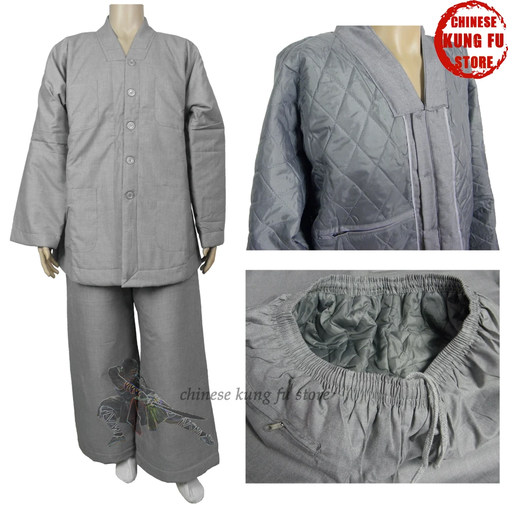 Зимняя буддистская форма наивысшего качества костюм шаолина Монка кунг фу