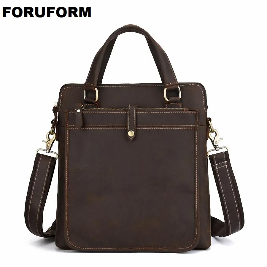 2020 Men Casual Briefcase Business Shoulder Bag Leather Messenger Bags Computer Laptop Handbag Bag Men's Travel Bags