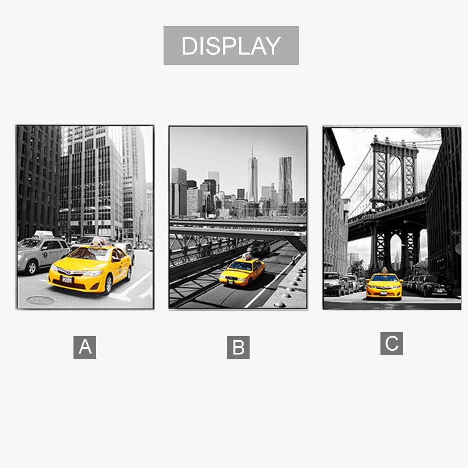 Modern City Building Car Landscape Canvas Paintings Nordic Poster and Print Wall Art Pictures for Living Room Home Office Decor | Дом и сад