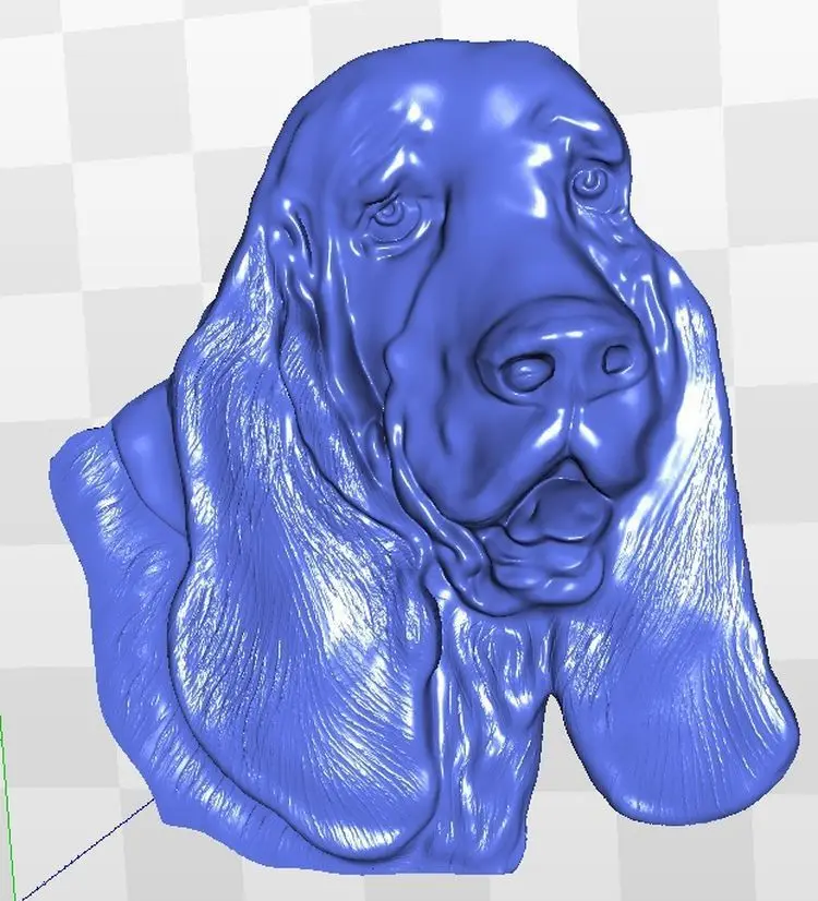 

spaniel 3d relief model for cnc in STL file