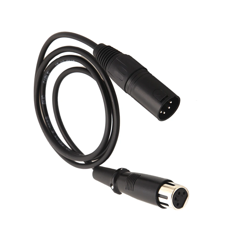 Оптовая продажа товара 4 pin XLR папа к Женский Шнур питания 1 м для DSLR камеры