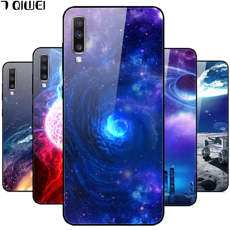 Для samsung Galaxy A70 чехол из закаленного стекла жесткий чехол s чехол для samsung Galaxy A70 чехол A705F Чехлы A 70 чехол для телефона