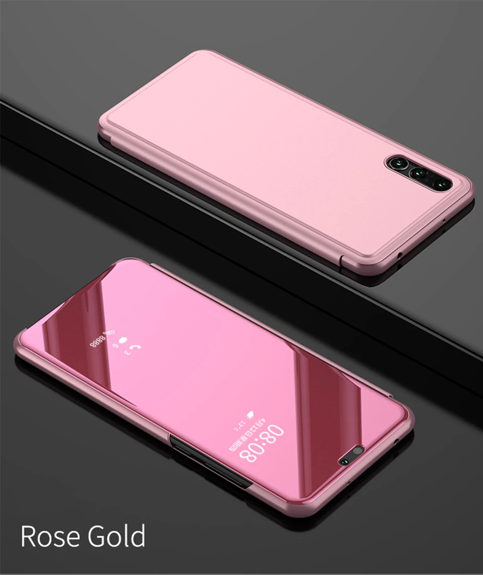 Прозрачный зеркальный умный чехол для телефона Xiaomi 9, 9, SE, чехол s, модный кожаный флип-чехол с подставкой для Xiaomi Redmi Note 5, 7, 7 Pro, чехол