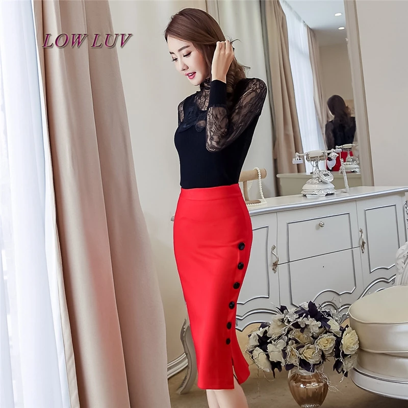 Женская Юбка миди с разрезом 2 цвета|midi skirt|fashion pencil skirtpencil skirt |