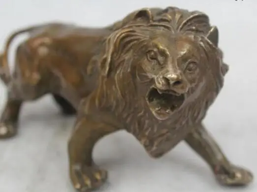 3 &quotКитайский народный чистый Бронзовый отличный счастливый реалистичный Foo Dogs