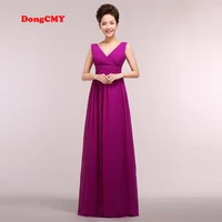 long special occasion evening dress dongcmy robe de soiree new formal 2021 chiffon plus size sleeveless v neck party gown
