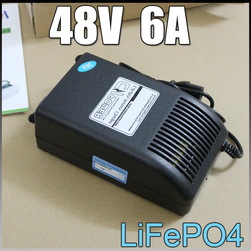 48 В 6А LiFePO4 зарядное устройство в быстрое 16 с 60 58 4 блок батарей электрического