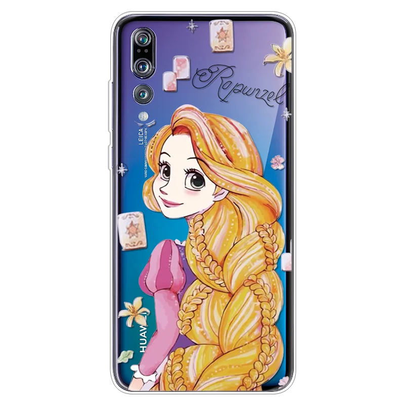 Мягкий чехол из ТПУ с рисунком принцессы для huawei P30 P20 Lite Pro PSmart P9 P10 Plus mini mate S 10 Pro 20 Lite P Smart чехол