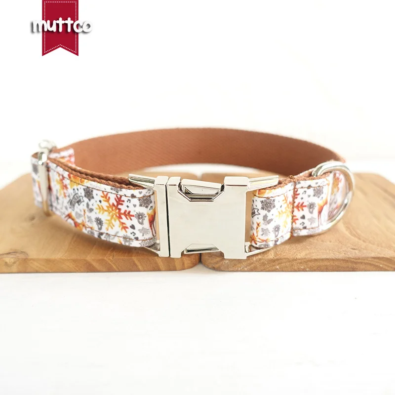 MUTTCO розничная продажа тканевый ошейник галстук-бабочка регулируемая поставка