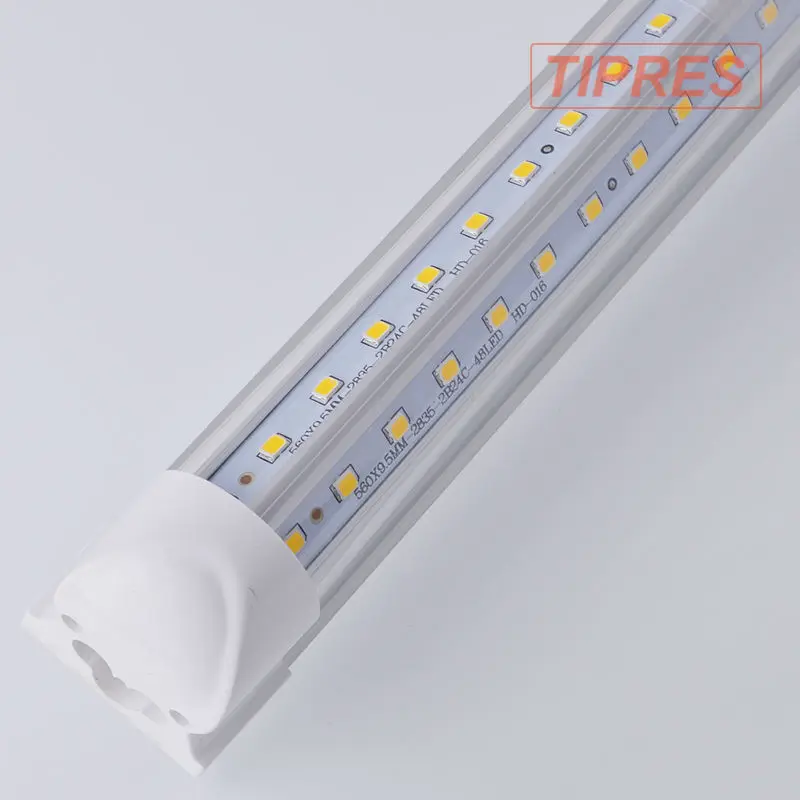 10 шт 20 Вт 2ft v образный integrated t8 светодиодные трубки SMD 2835 600 мм 96led свет лампы 2 фута 0.6