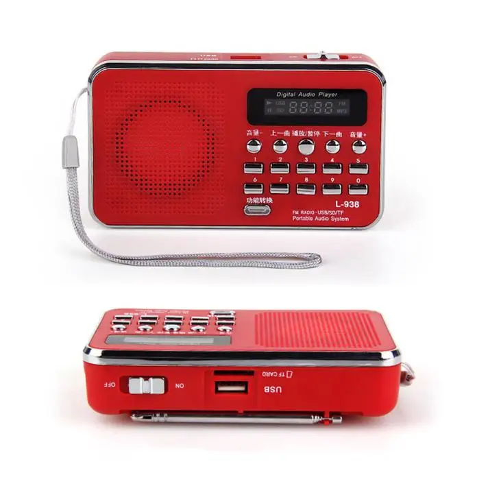 HIPERDEAL MP3 плеер Новый мини цифровой портативный музыкальный Micro SD/TF карта динамик FM