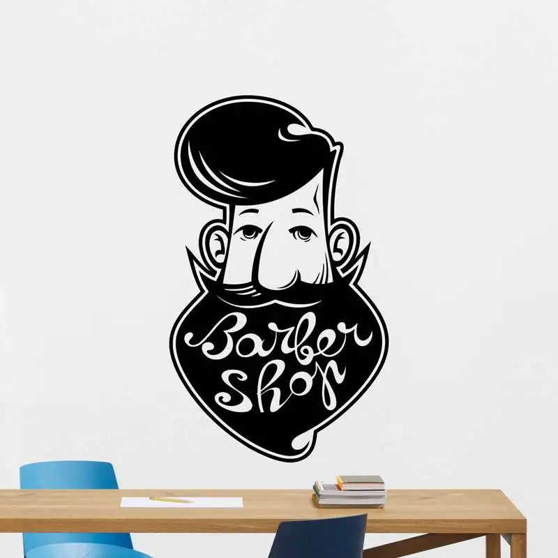 S Glass Barber Shop Decals