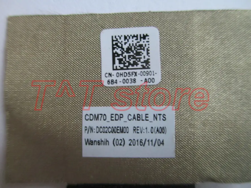 Новинка оригинальный гибкий кабель для E5480 LVDS LCD DC02C00EM00 0HD5FX HD5FX|Кулеры и системы