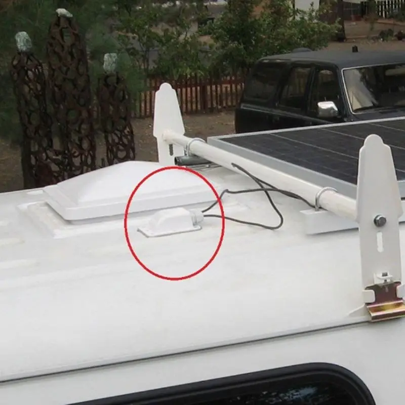 

ABS Солнечный RV яхта стенд крыша воздуховод кабель вход Фотофон белый Y5GF для автомобильных аксессуаров
