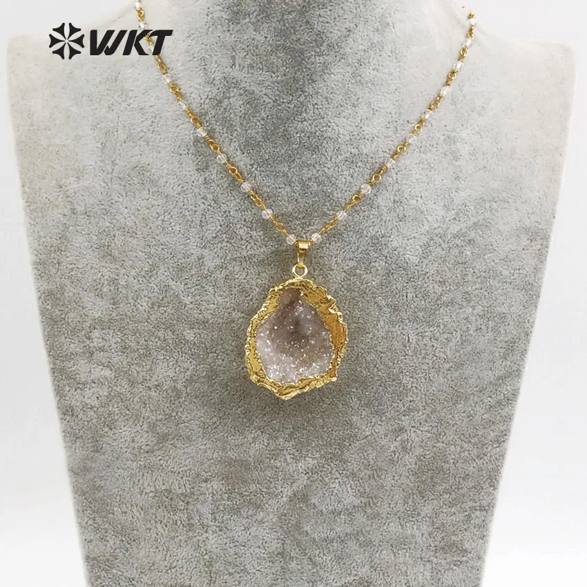 WT-N1133 Новые поступления! Красивые женские ожерелье из натурального камня разные