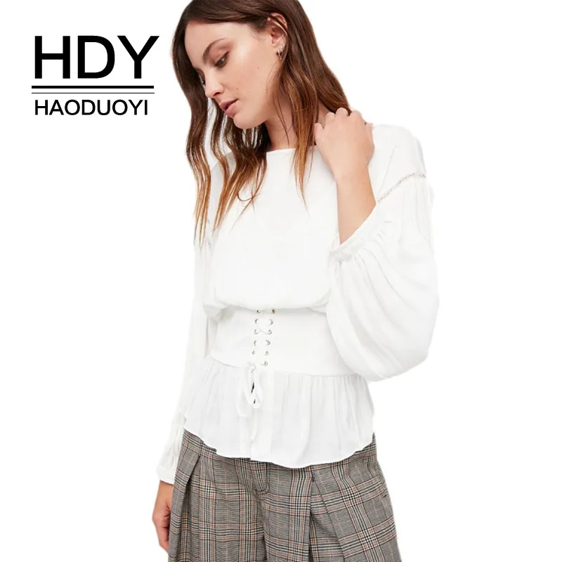 HDY Haoduoyi Женская блузы Рубашки Топы новинка модная женская рубашка женские топы