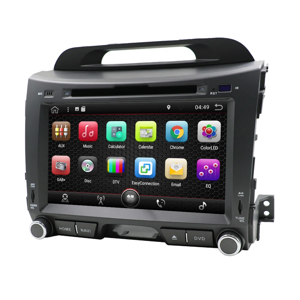 Eunavi 2 din Восьмиядерный Android 8 1 автомобильный ПК dvd радио плеер для KIA Sportage 2011 2012 2013 2014