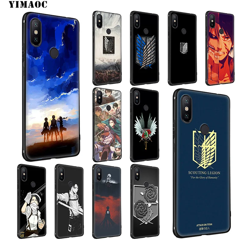 YIMAOC Attack On Titan Soft Silicone Case for Xiaomi Redmi 7A Note 7 6 6A 5 4 4X 4A 5A S2 Plus K20 Pro Lite |