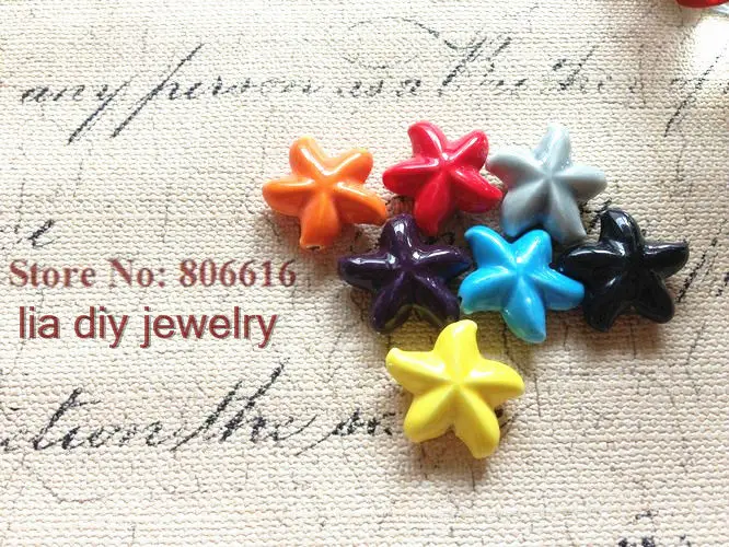 &quotМорская звезда&quot 40 шт. ручная работа Китай керамические фарфоровые бусины