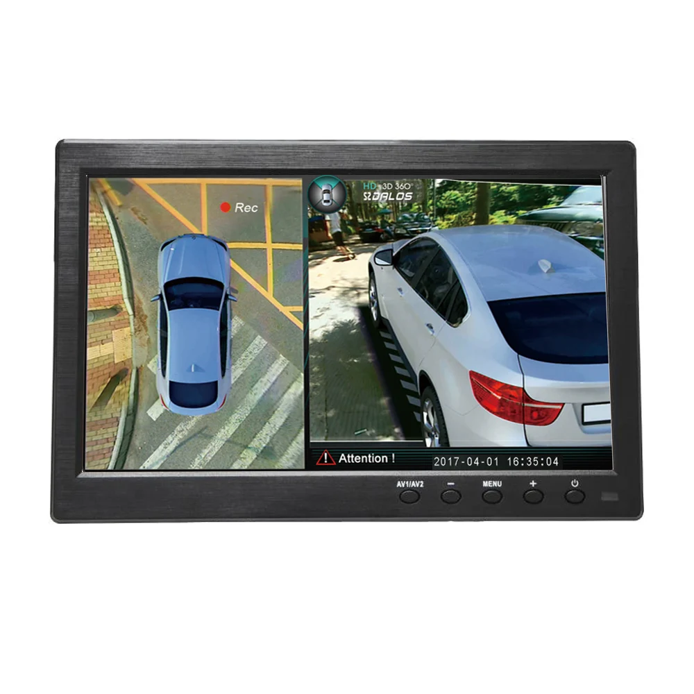 10 дюймов HD монитор автомобиля/грузовика/автобуса дисплей 1280X800 HDMI интерфейс TFT lcd AV VGA монитор заднего вида DC 12 В/24 В