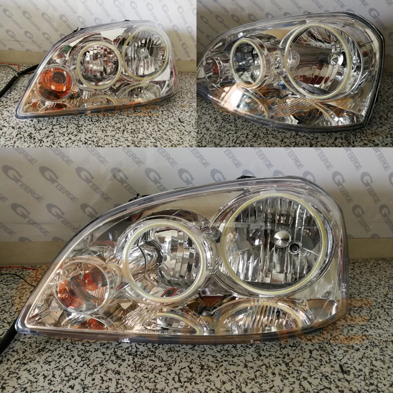 Для Chevrolet Lacetti Optra Nubira 2002-2008 отличное Ультра яркое освещение COB комплект светодиодов «глаза ангела» halo кольца