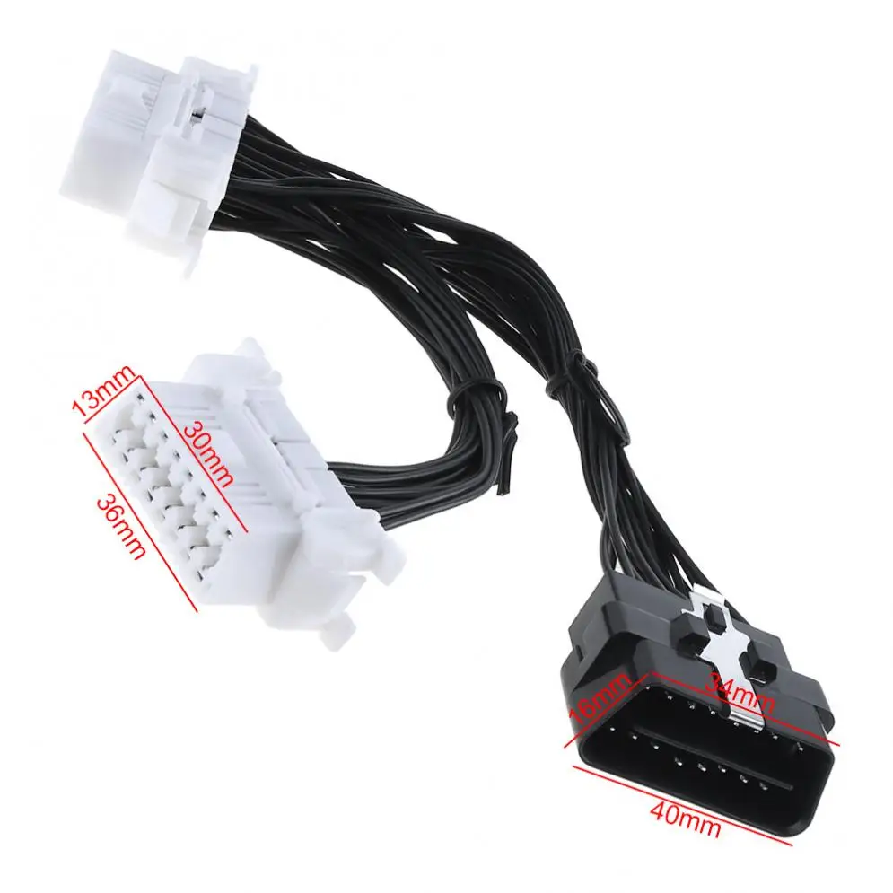 OBD II Y Тип один перетащите два 16 Pin папа 2 Женский Диагностический адаптер