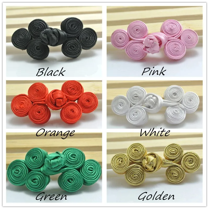 DoreenBeads 1 пара китайских пуговиц с узлом пуговицы ручной работы круглый узор Ципао