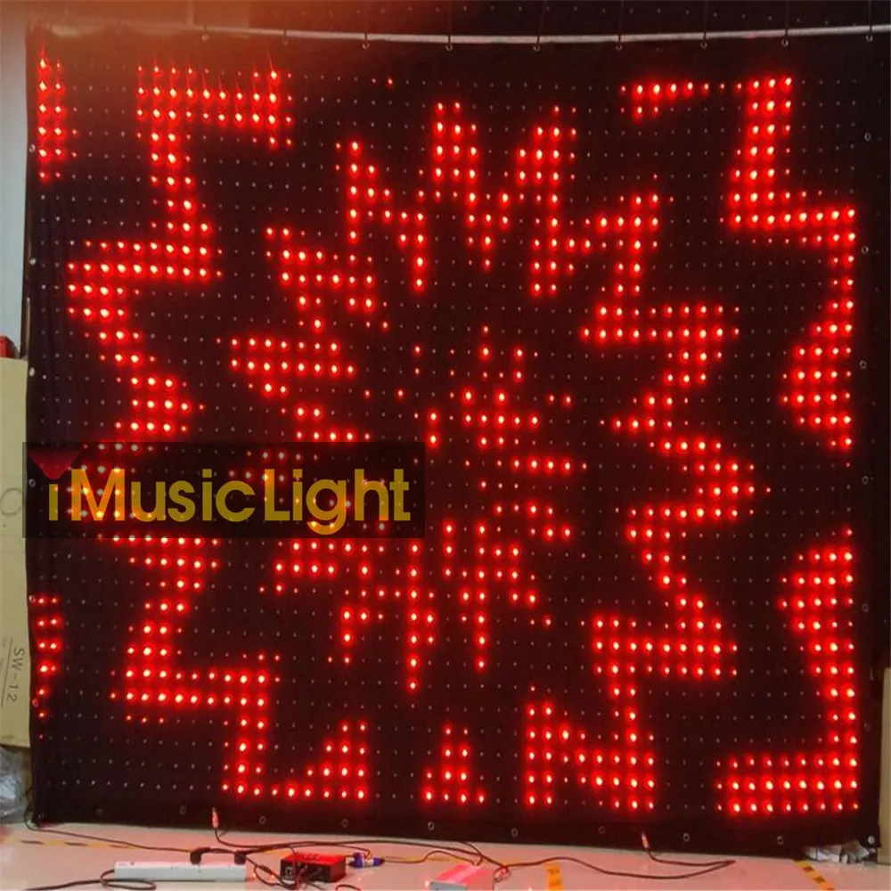 Световая занавеска DJ 7 футов * 10 светодиодная видеозанавеска гибкая освещение для
