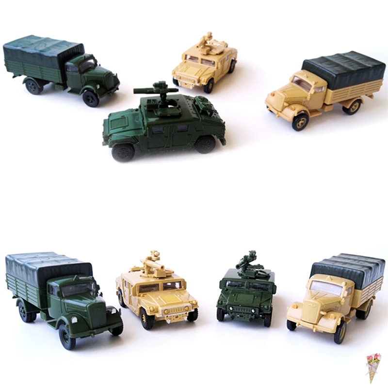 Военная детская игрушка мальчик подарок 1: 72 4D hummer ракеты грузовик Сборная модель