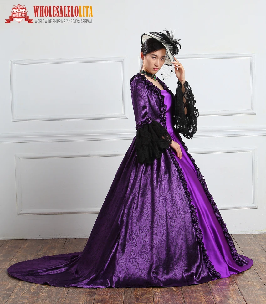 18th века Средневековый Ренессанс период платье для Для женщин Rococo барокко Мария