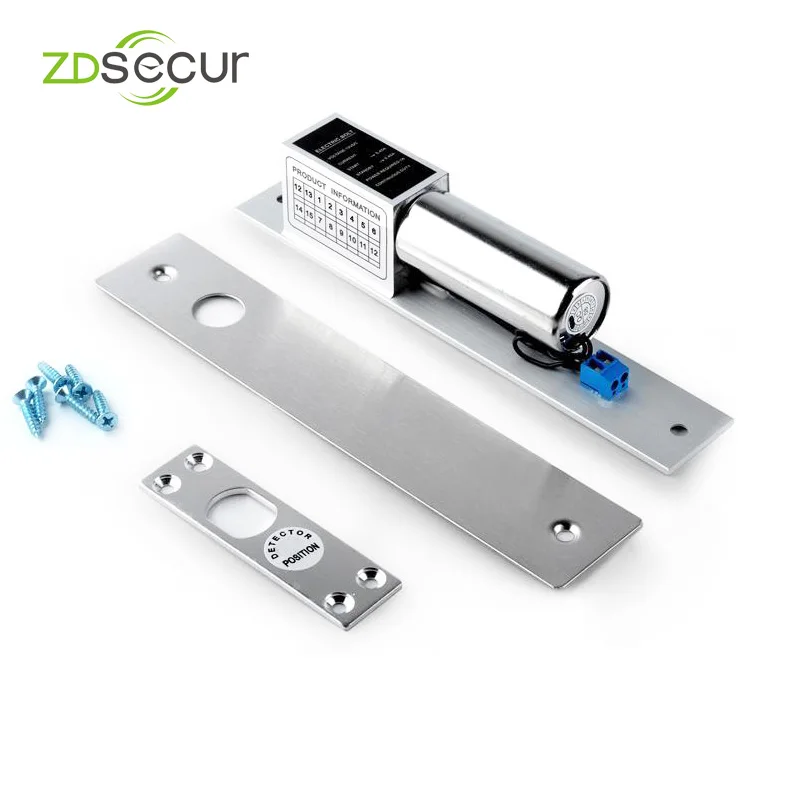 DC 12V Electric Drop Bolt Lock with 2 cable for Door Access Control without time delay glass door ZDEL01 | Безопасность и защита