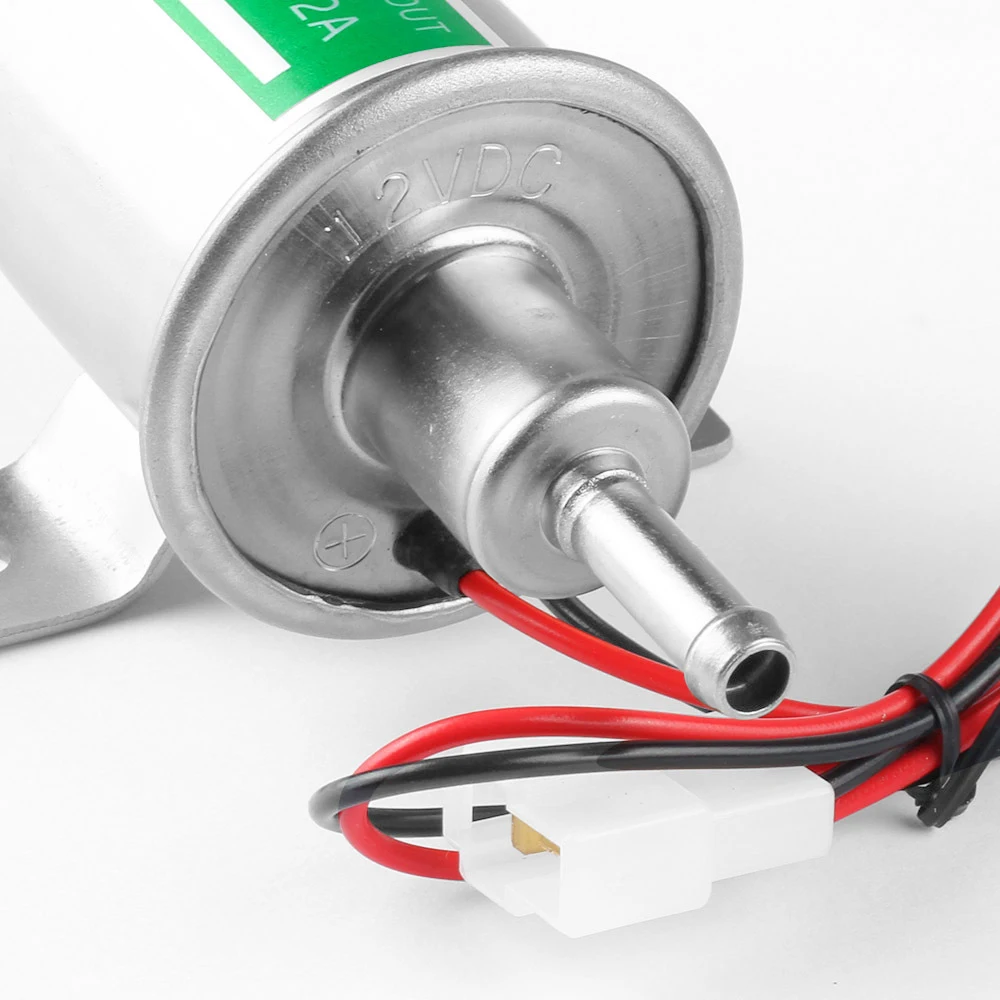 Universal Metal Solid Gasoline Petrol 12V Inline Vehicle Electric Fuel Pump HEP-02A Low Pressure for Nissan Mazda Toyota | Автомобили и