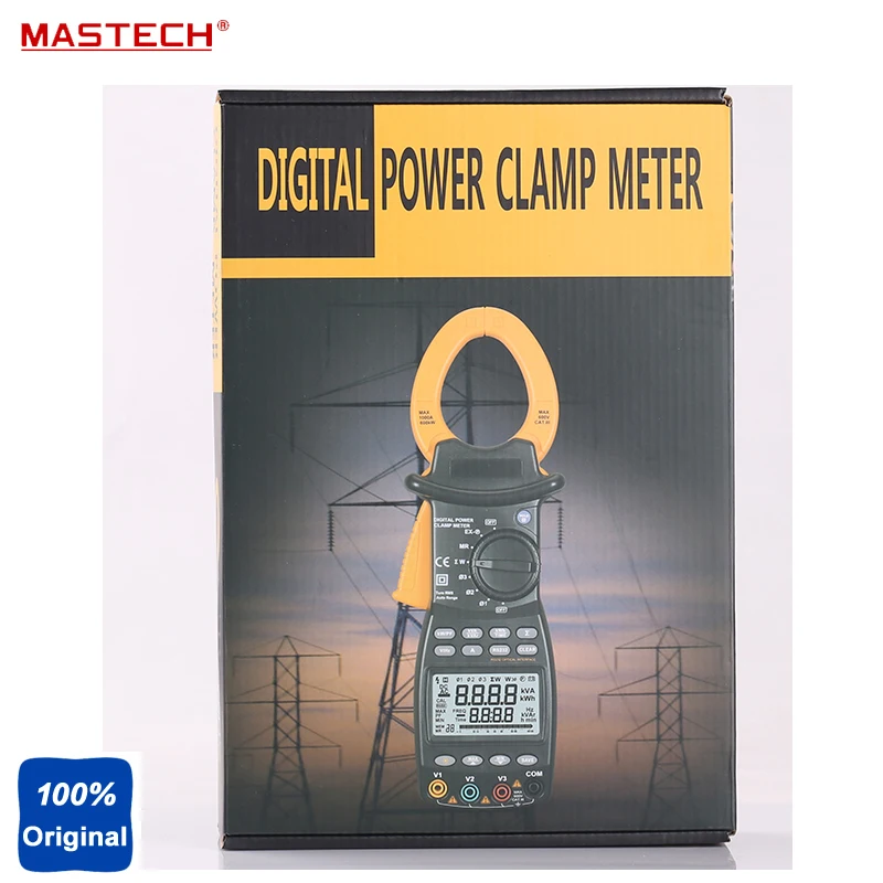 MASTECH MS2205 цифровой измеритель мощности с зажимом трехфазный мультиметр RS232