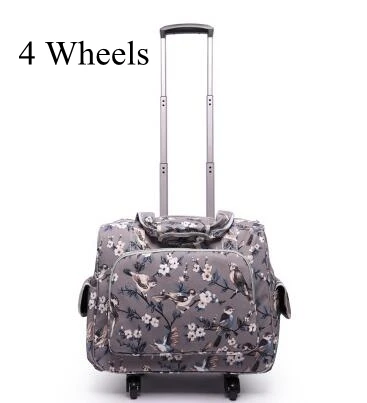 Women Luggage Suitcase On Wheels Travel Trolley Luggage Bag 20 Inch Wheeled Bags Laptop Business Travel Trolley Spinner Suitcase - Цвет: 4 wheels