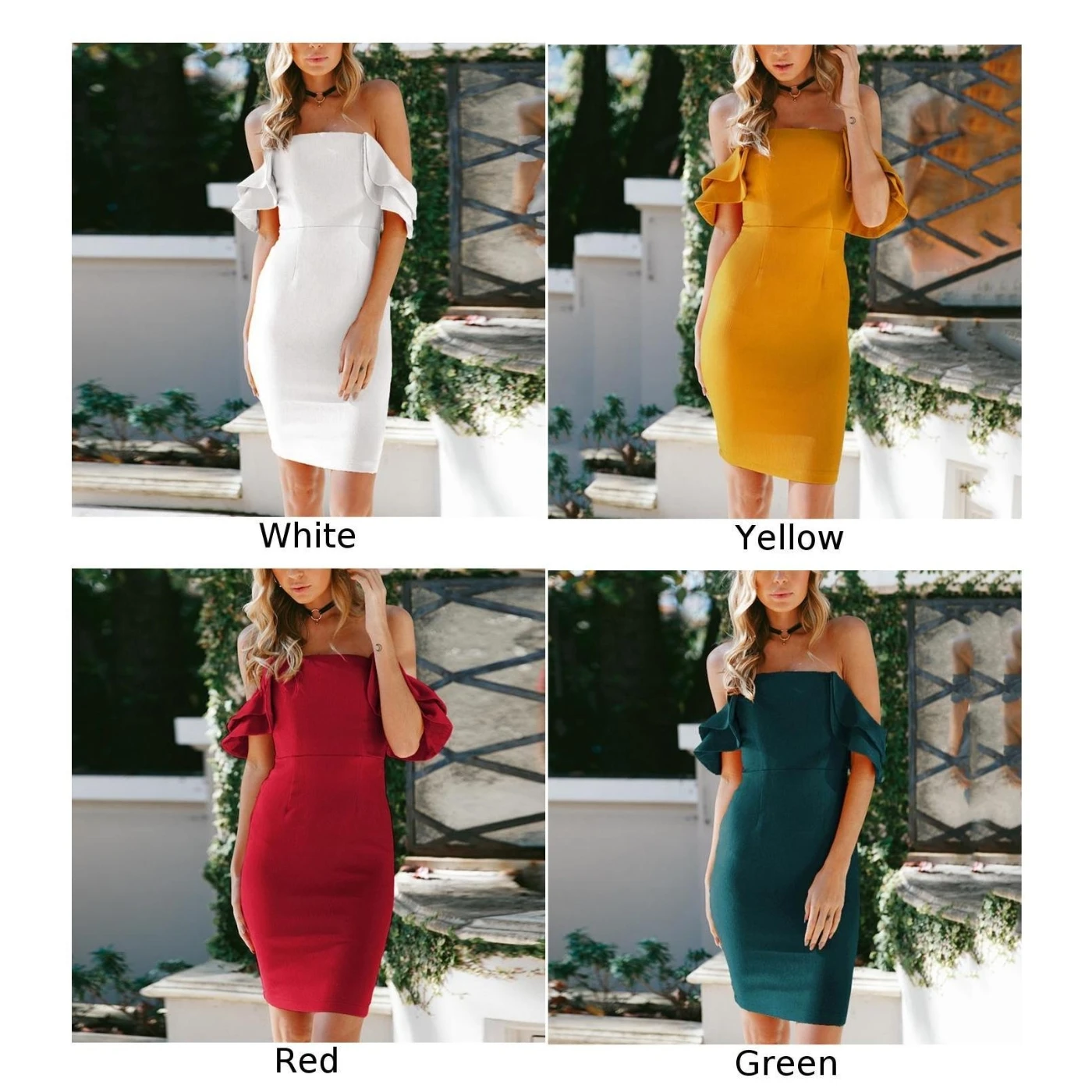 Женское платье женские вечерние летние однотонные сексуальные выше колена. с