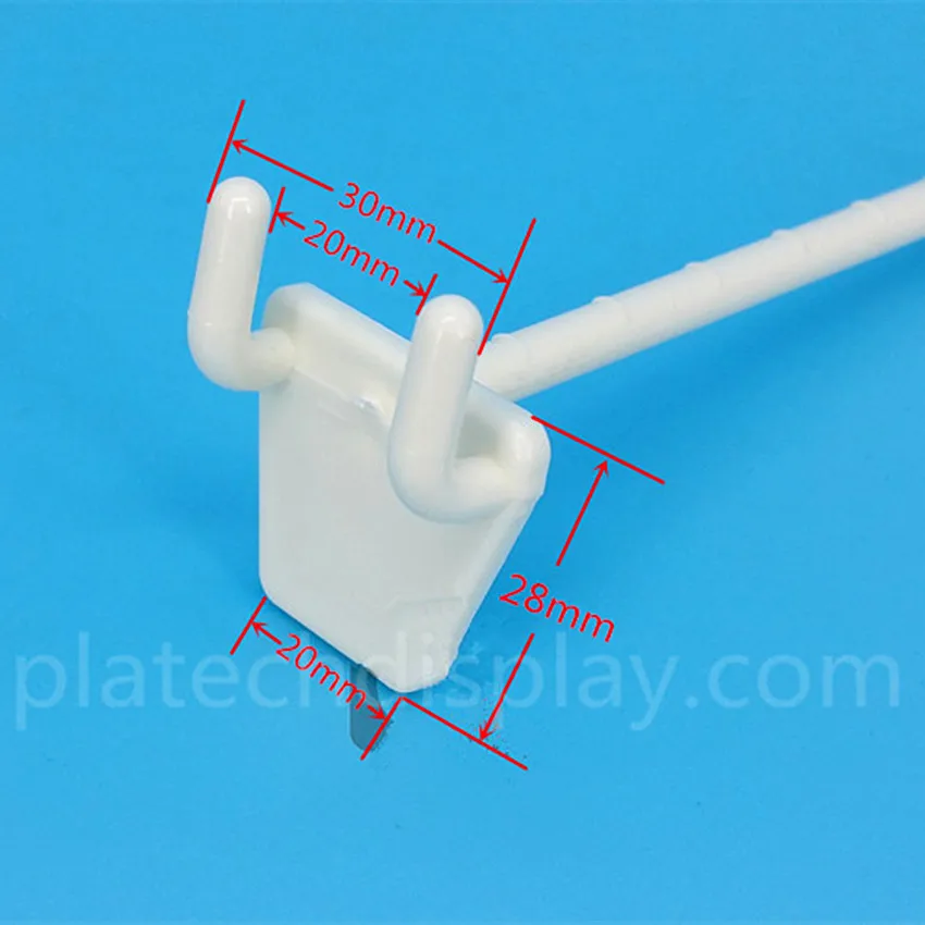 Пластиковые Висячие Крючки для демонстрации товаров белые крючки хранения вещей