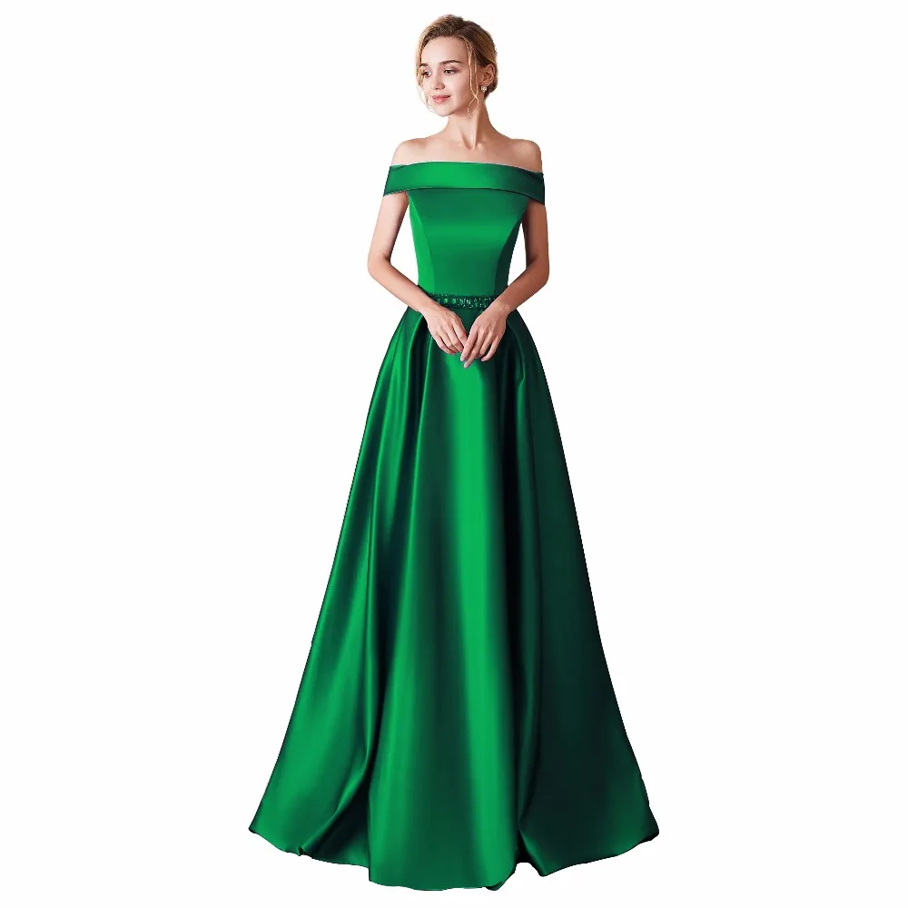 2020 Новое поступление элегантные вечерние платья Vestido de Festa атласное платье с