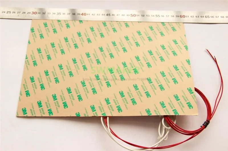 110V/220V 600W 200X300mm силиконовый нагреватель грелку коврик для Reprap 3D принтеры HeatBed с 3 м и
