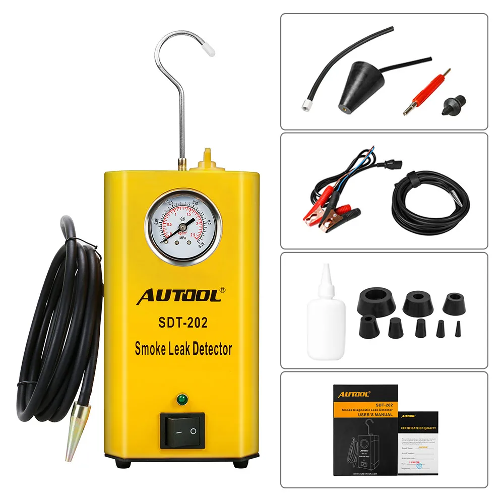 AUTOOL SDT-202 EVAP 12 В дым детектор утечки тестер трубы системы диагностический