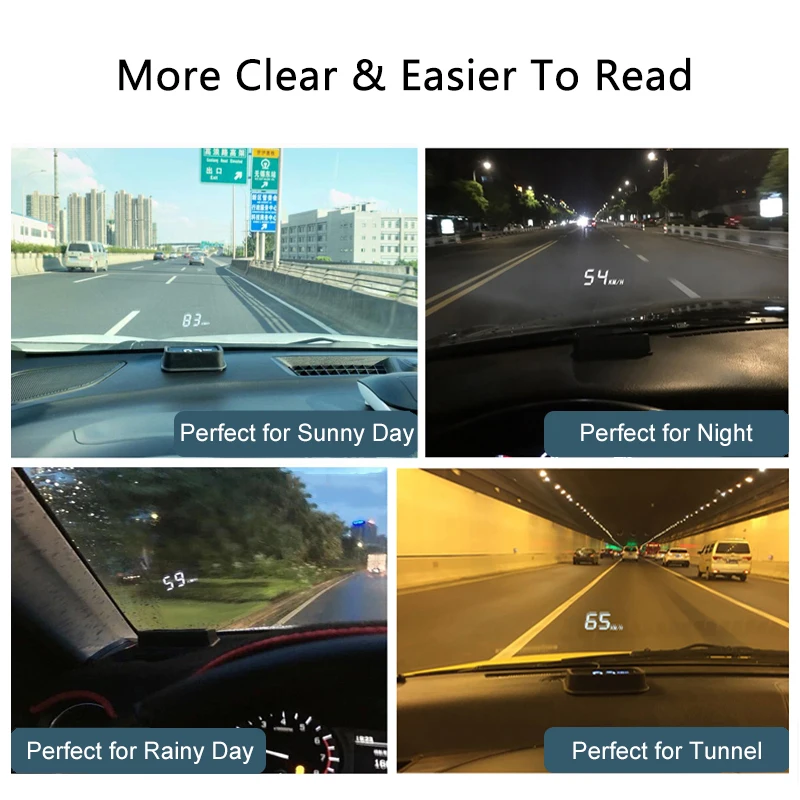 Junsun A100 автомобилей HUD Head Up Display OBDII OBD2 спидометр автомобиля скорость проектор на