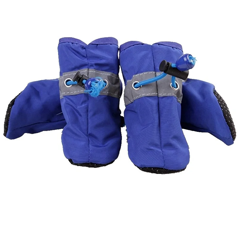 Светоотражающие Нескользящие непромокаемые сапоги с мягкой подошвой плюшевый