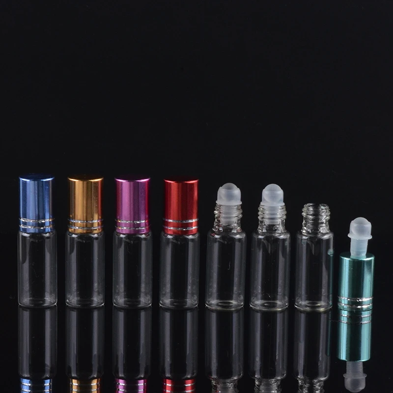 36 шт./лот стеклянная бутылка-Роллер 5 мл пробные флаконы для эфирного масла духов