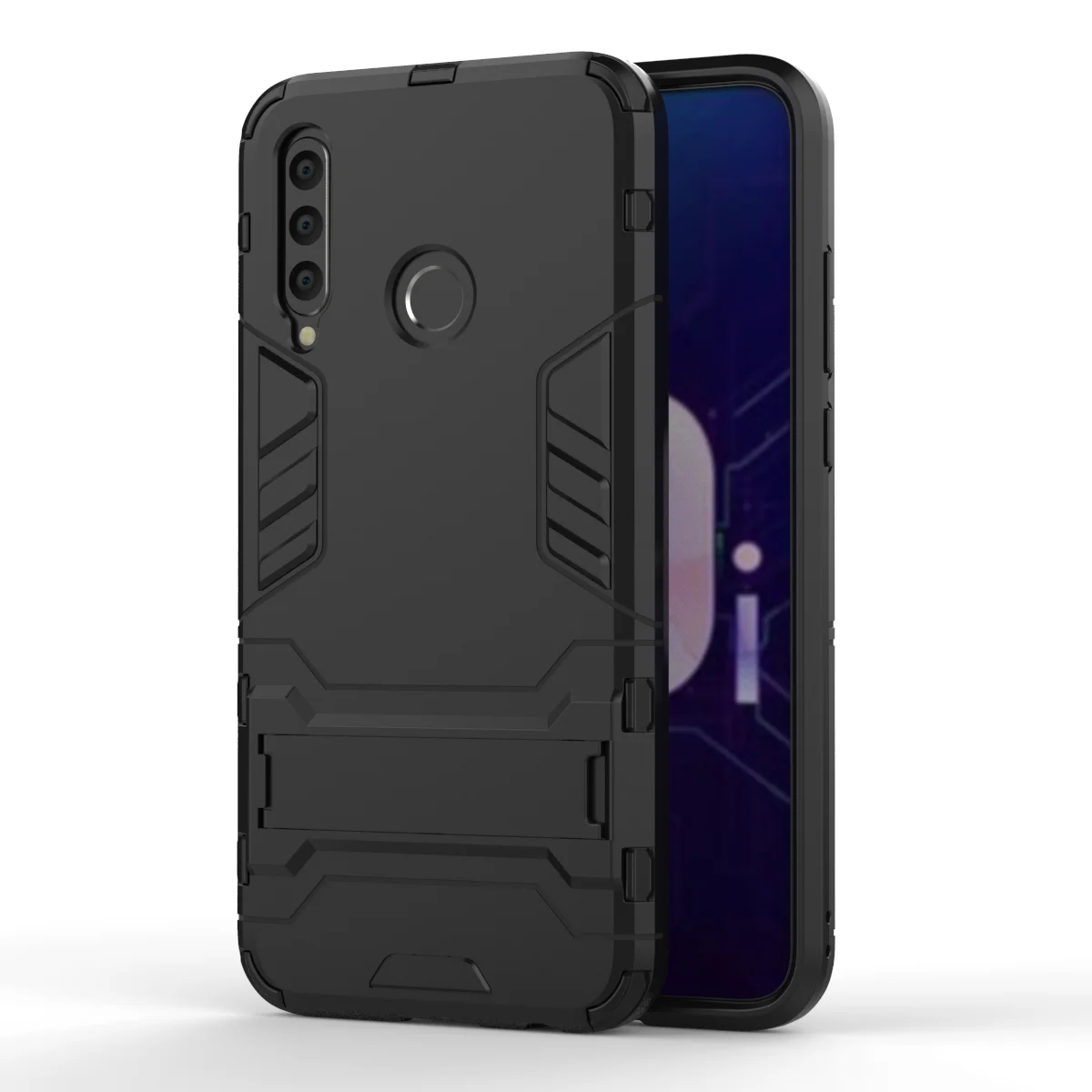 3D ударопрочный армированный чехол для huawei Honor 10, 9, 20 Lite, 10 lite, 9i, 10i, 20i, 20 lite, ТПУ защитный жесткий чехол для телефона с подставкой
