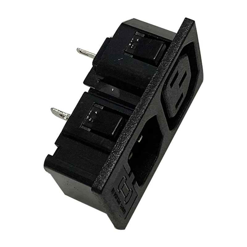 Корпус Женский 3PIN IEC320 C13 C14 AC встроенный разъем адаптер с предохранителем