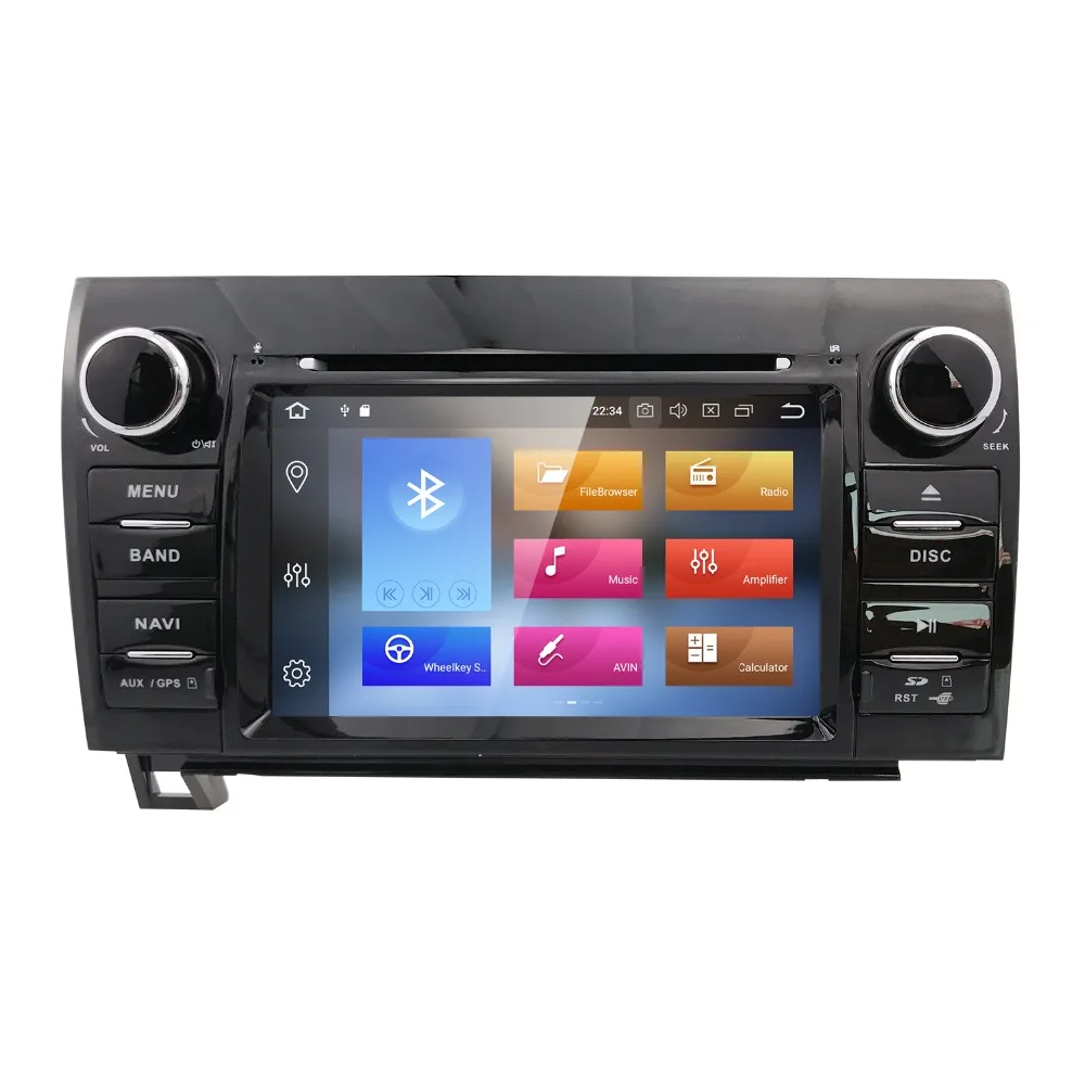 7 дюймов Android 8 0 2 DinHD1024x600 восемь основных автомобильный DVD gps для Toyota Tundra Sequoia 2008 2013