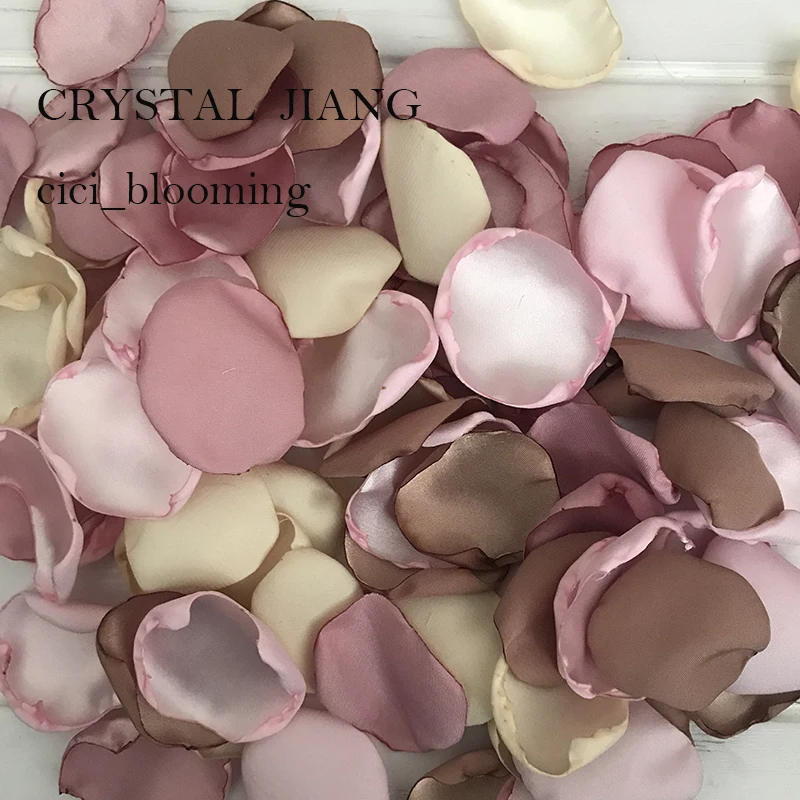 Атласные лепестки для свадьбы мягкие Лепестки розы девочек 100 шт./лот| |