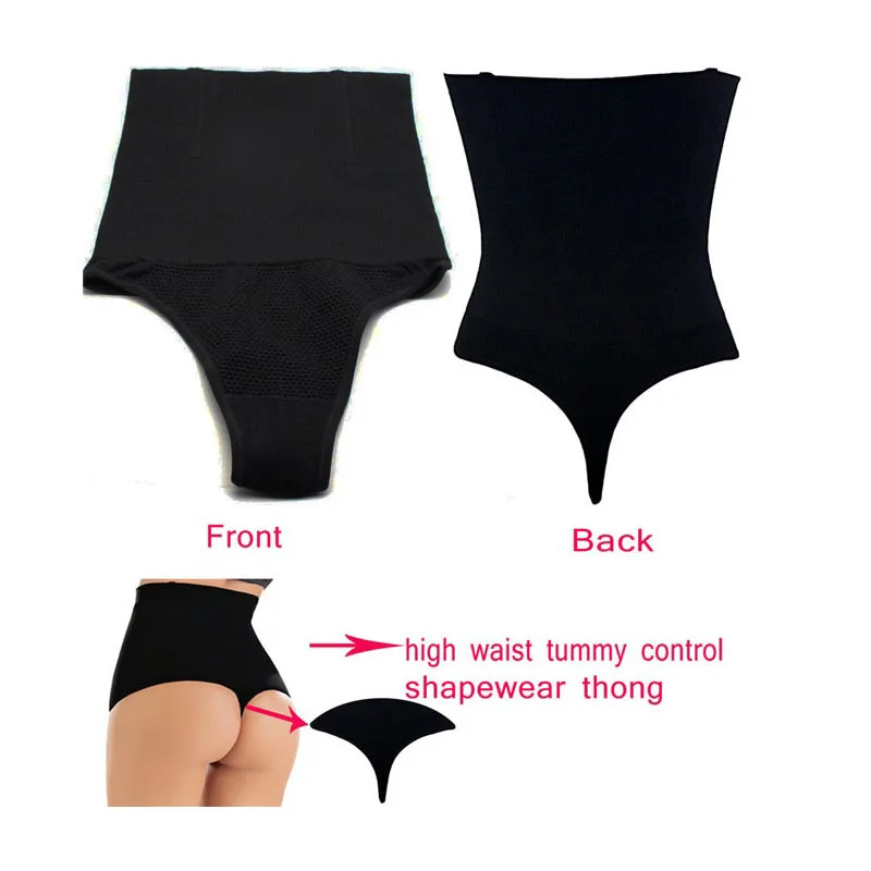 Новый Body Shaper Корректирующее белье с высокой талией Твердые Управление стринги